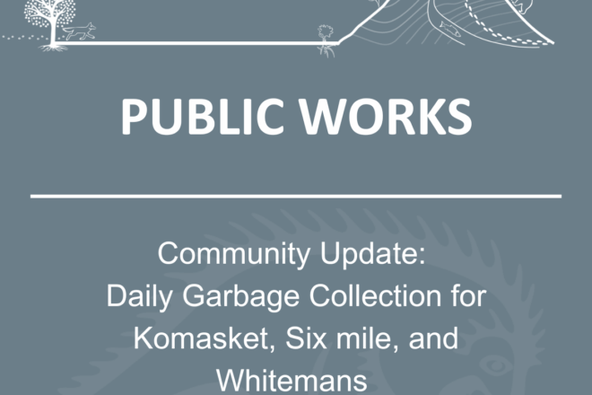 Community Update: Garbage Collection Service Resuming to South rescinded area.