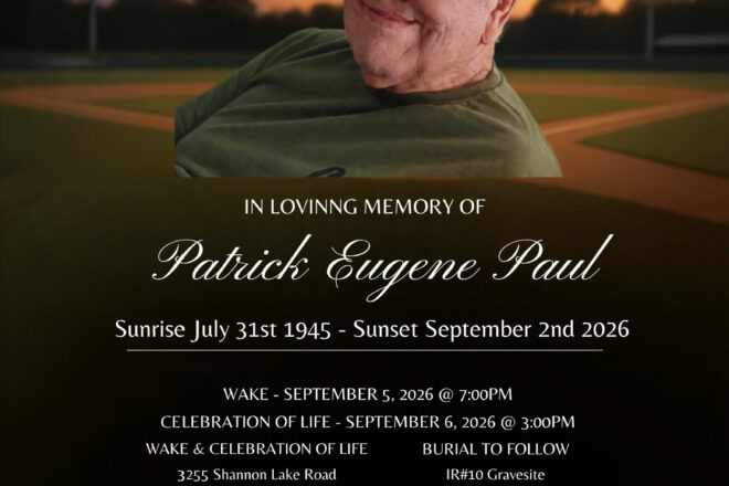 In Loving Memory of Patrick Eugene Paul