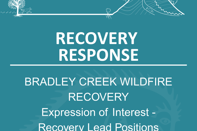 Community Update: Expression of Interest (Recovery Lead Positions)
