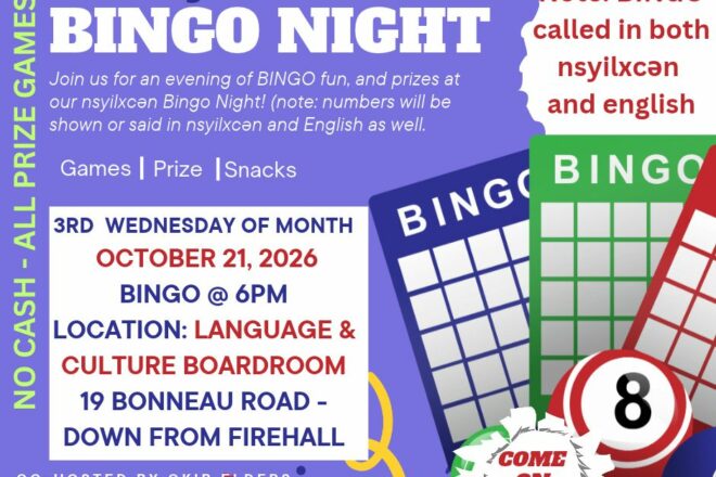 nsyilxcen Bingo Night