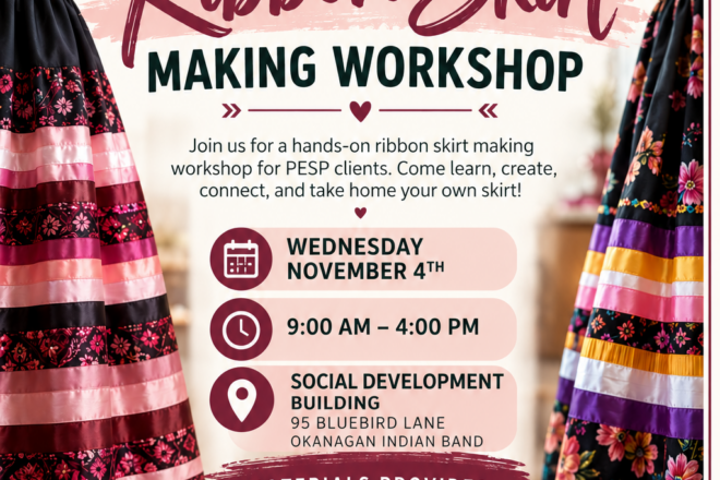 Ribbon Skirt Workshop for PESP Clients